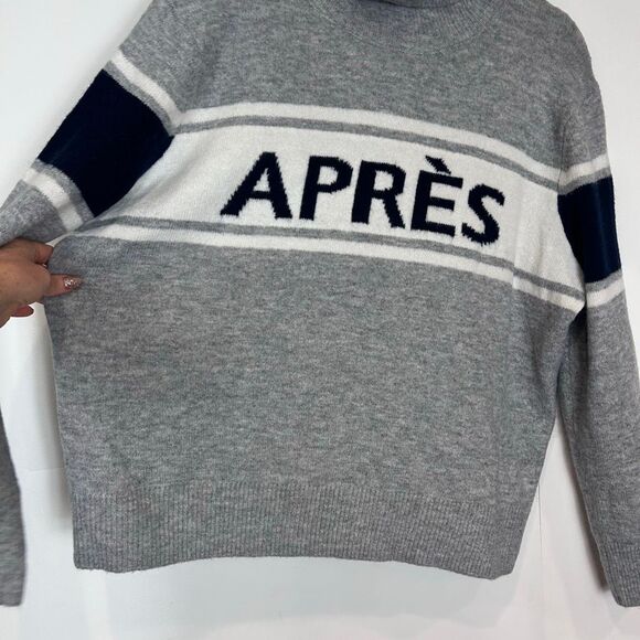 Halogen Sweater Womens XL Gray Apres Ski Turtleneck Long Sleeve Pullover Knitted - Picture 7 of 13